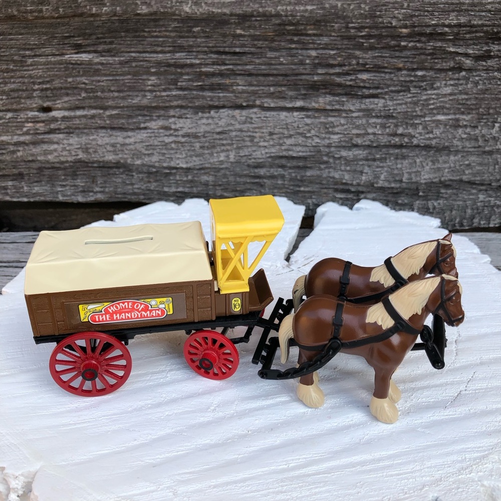 Ertl Horse & Wagon Coin Bank Home of the Handyman No 10 die-cast Home Hardware🤎